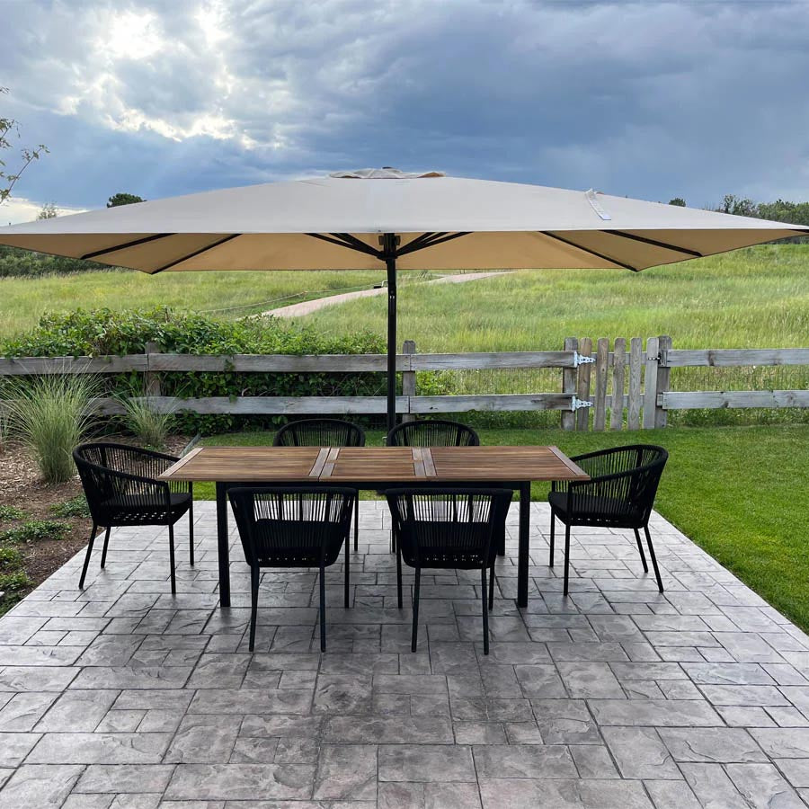 PURPLE LEAF Ombrellone da Giardino Economico Quadrato