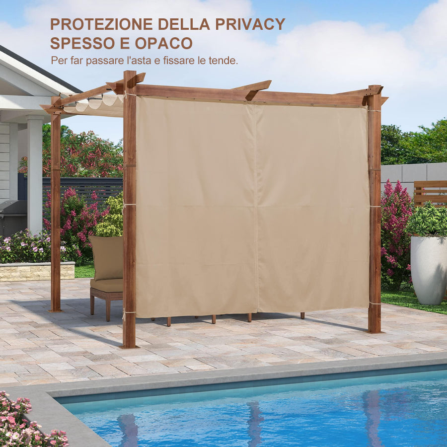 PURPLE LEAF Tende da Esterno Retrattili con Protezione UV e Privacy adatto solo per PURPLE LEAF