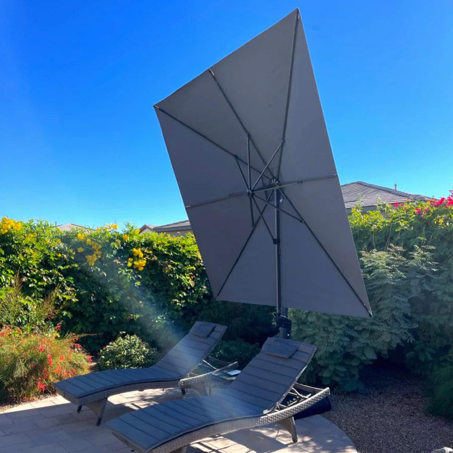 PURPLE LEAF Ombrellone da Giardino Quadrato inclinabile economico
