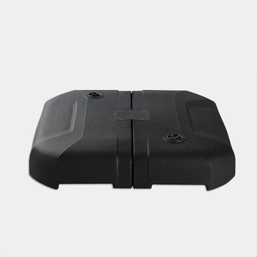 PURPLE LEAF Base per ombrellone supporto per ombrellone a braccio laterale per ombrellone grande riempibile con acqua o sabbia peso base 150 kg nero