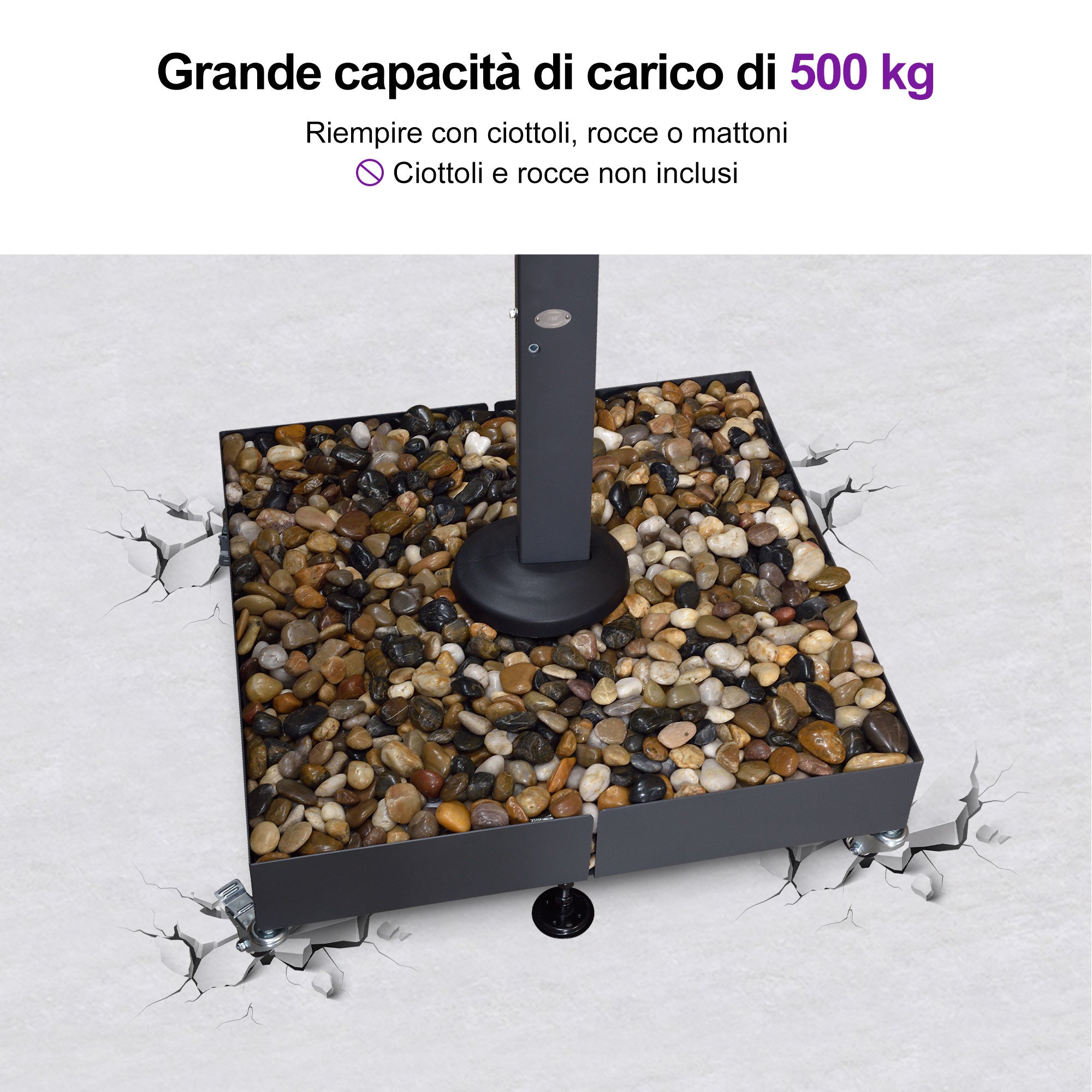 PURPLE LEAF Base per ombrellone ZY04BSWK-500