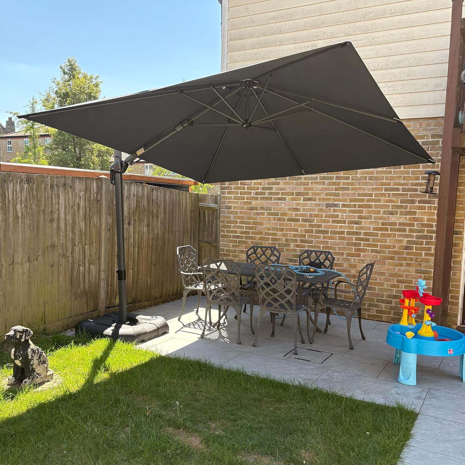 PURPLE LEAF Ombrellone da Giardino Quadrato inclinabile economico