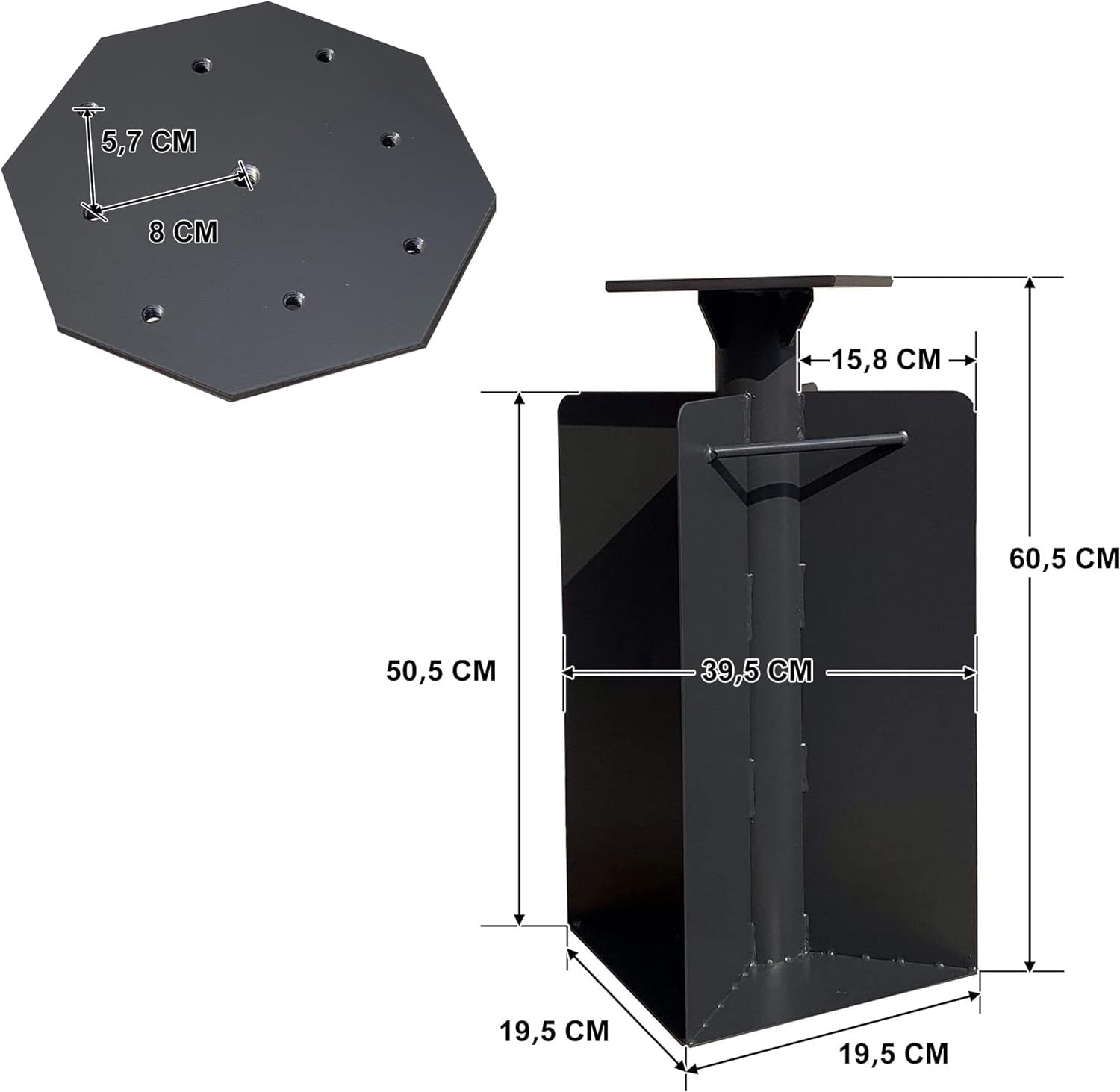 PURPLE LEAF Base per ombrellone da terra per tutte le taglie ZYBASE-7