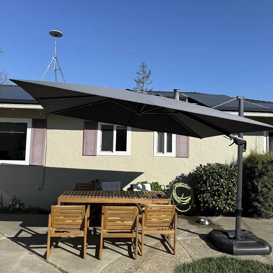 PURPLE LEAF Ombrellone da Giardino Quadrato inclinabile economico