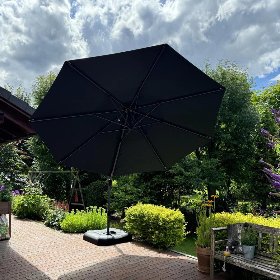 PURPLELEAF Ombrellone Rotondo da Giardino Economy,con Base