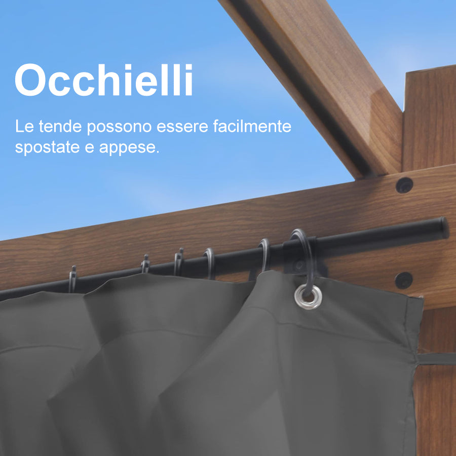 PURPLE LEAF Tende da Esterno Retrattili con Protezione UV e Privacy adatto solo per PURPLE LEAF