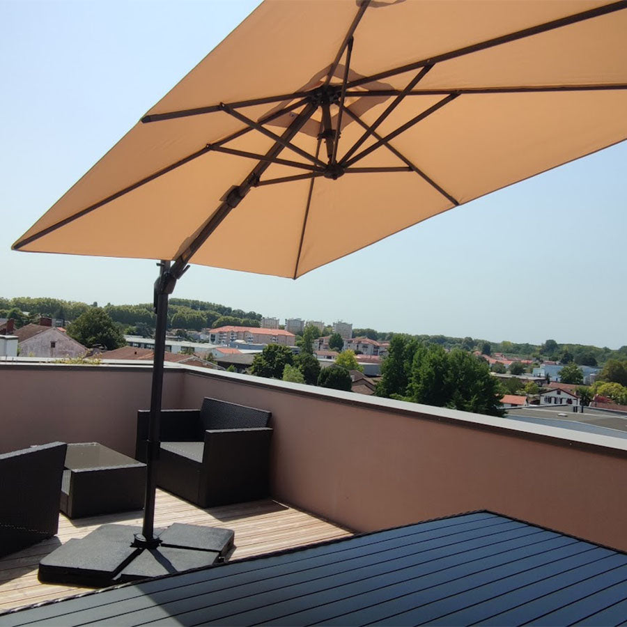 PURPLE LEAF Ombrellone da Giardino Rettangolare inclinabile economico