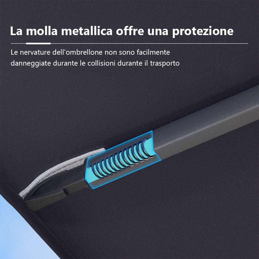 PURPLE LEAF Ombrellone doppio Top Quadrato per Giardino