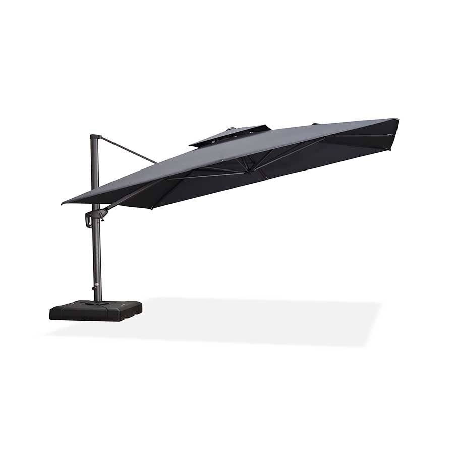 PURPLE LEAF Ombrellone doppio Top Quadrato per Giardino