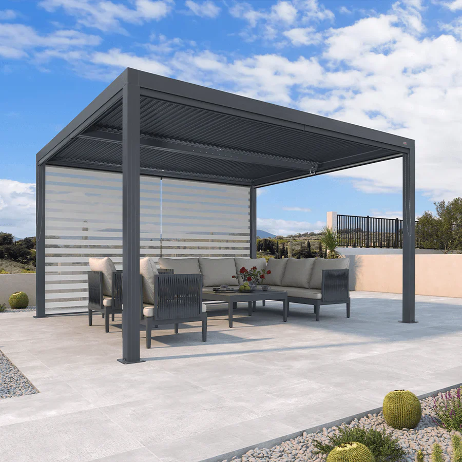 PURPLE LEAF tende avvolgibili per Pergola Bioclimatica isolamento termico protezione UV protezione solare tessuto impermeabile per terrazzo tende laterali