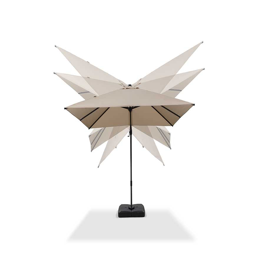 PURPLE LEAF Ombrellone da Giardino Quadrato inclinabile economico