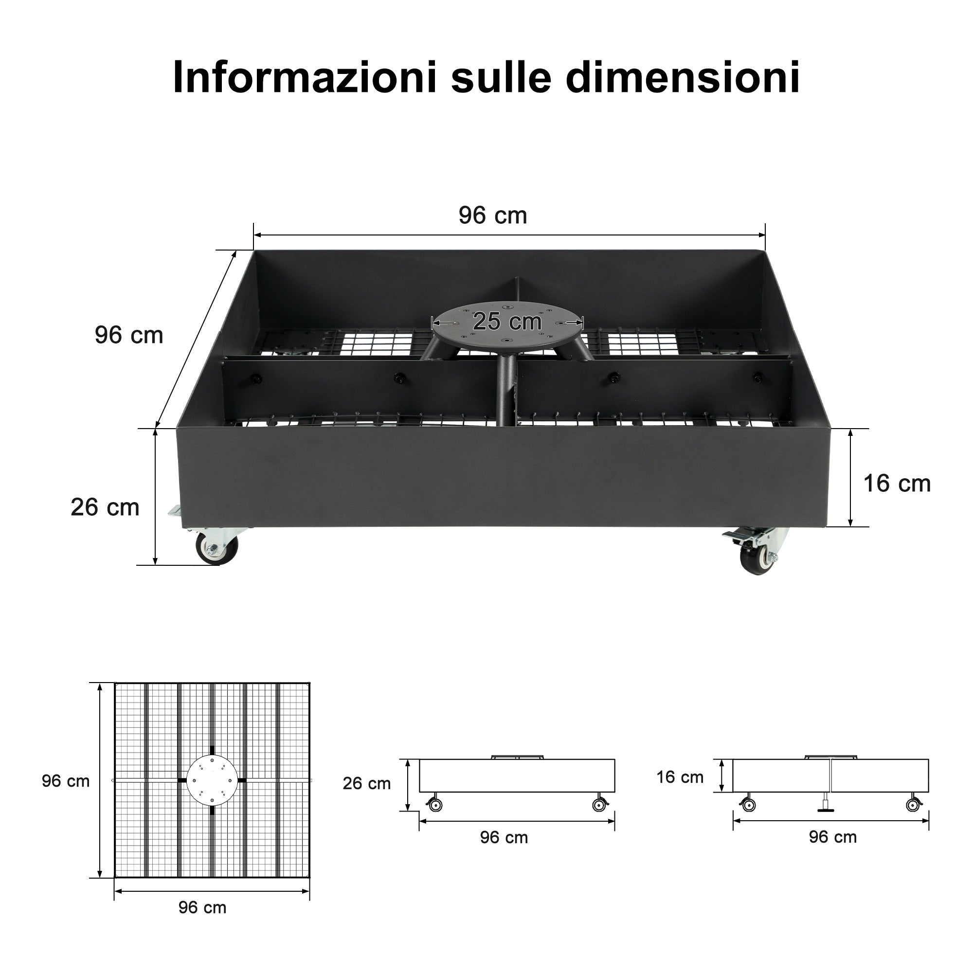 PURPLE LEAF Base per ombrellone ZY04BSWK-500
