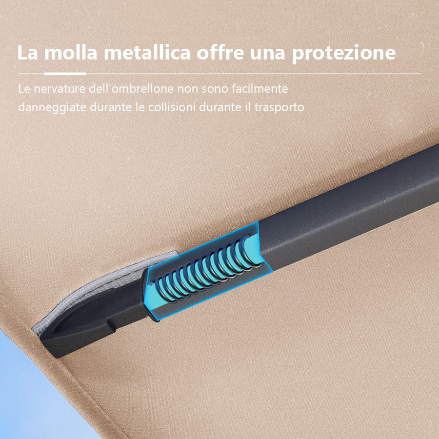 PURPLE LEAF Ombrellone doppio Top Quadrato per Giardino