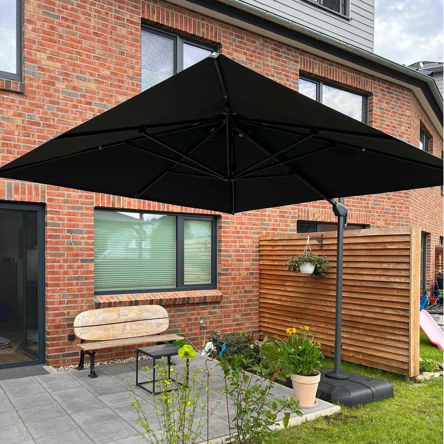 PURPLE LEAF Ombrellone da Giardino Economico Quadrato