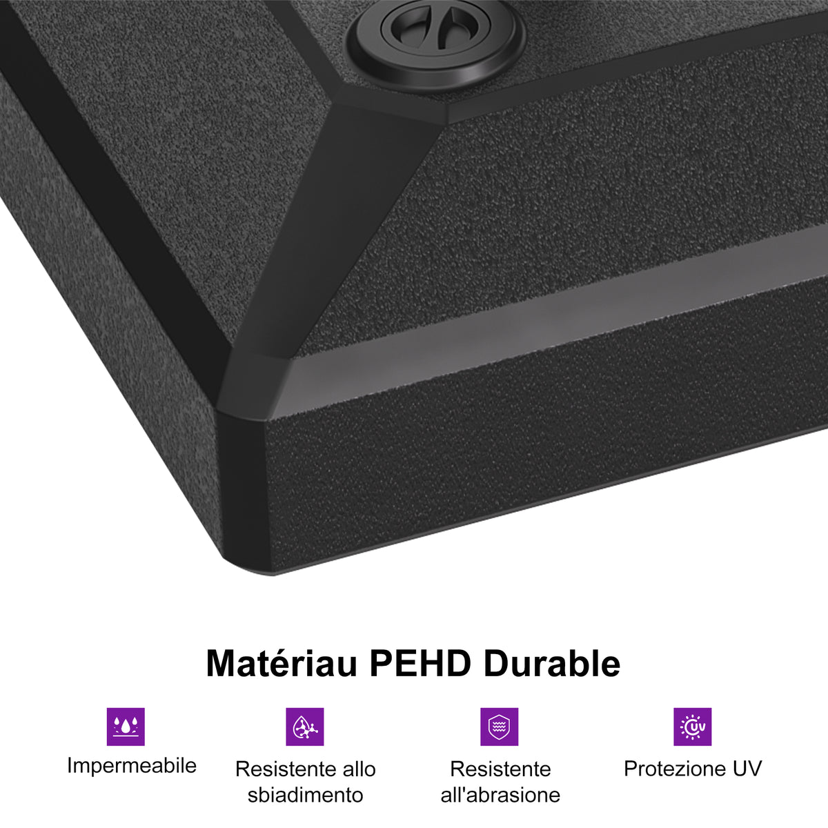 PURPLE LEAF Base per Ombrellone ,per Ombrellone con Palo Centrale ZY03-MLBASE-45
