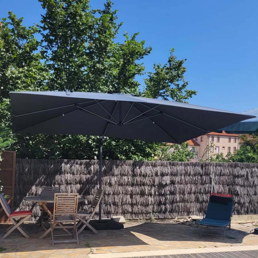 PURPLE LEAF Ombrellone da Giardino Economico Quadrato