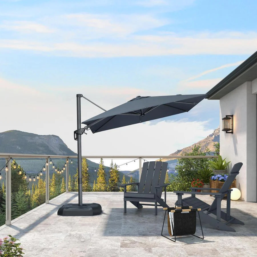 PURPLE LEAF Ombrellone da Giardino Quadrato inclinabile economico