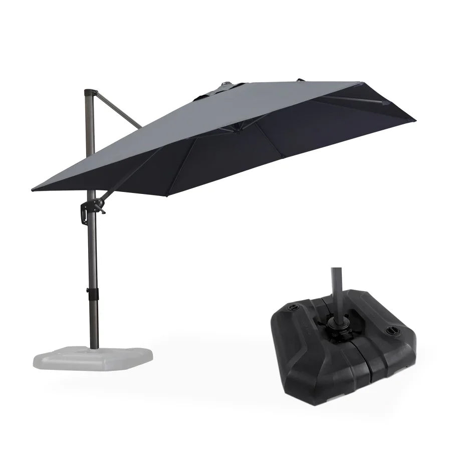 PURPLELEAF Ombrellone da Giardino Economico Quadrato ,con Base