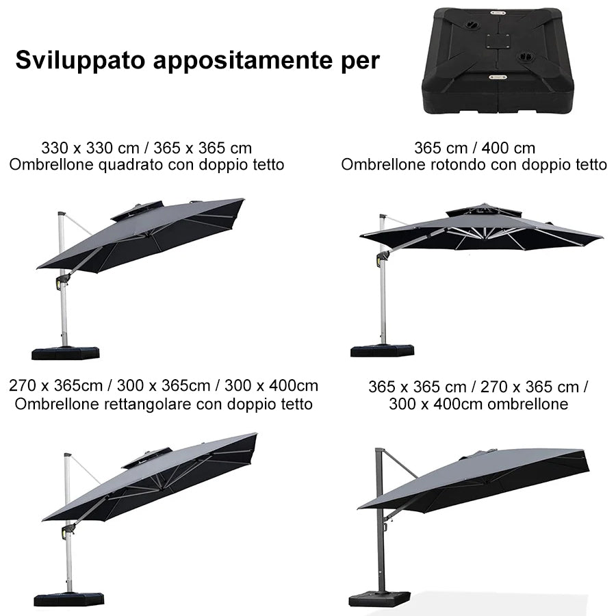 PURPLE LEAF Base per ombrellone ZY04BSCJ-150-NEW