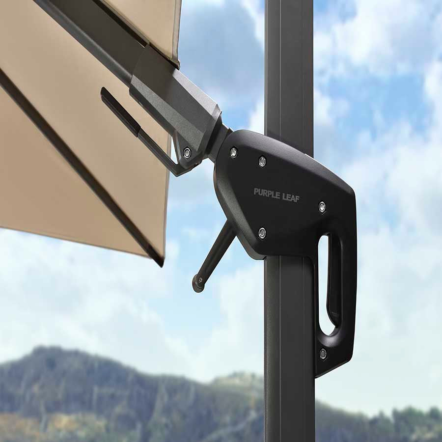 PURPLE LEAF Ombrellone da Giardino Quadrato inclinabile economico