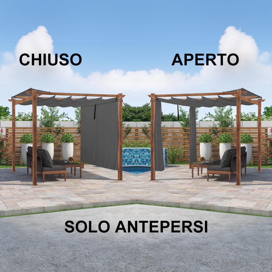 PURPLE LEAF Tende da Esterno Retrattili con Protezione UV e Privacy adatto solo per PURPLE LEAF