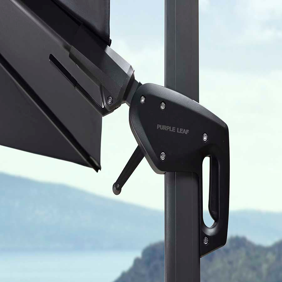 PURPLE LEAF Ombrellone da Giardino Quadrato inclinabile economico