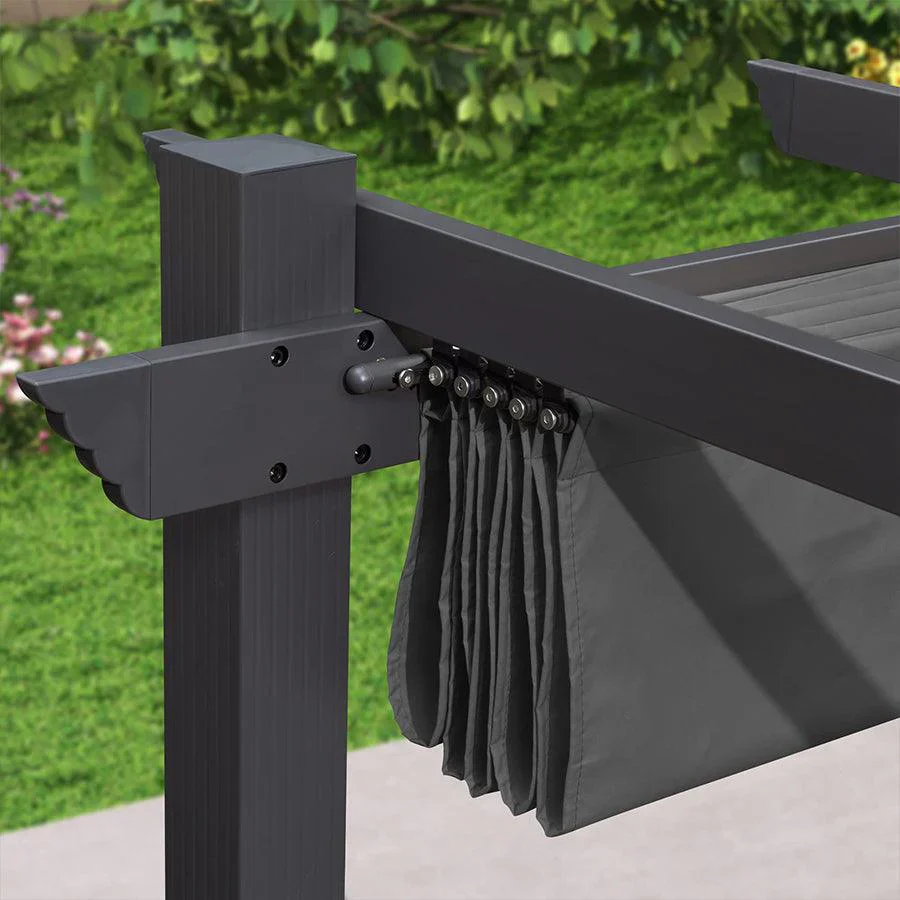 PURPLE LEAF Tessuto per pergolati retrattili Protezione UV Ricambiabile Installazione facile Compatibile solo con pergolati Purple Leaf