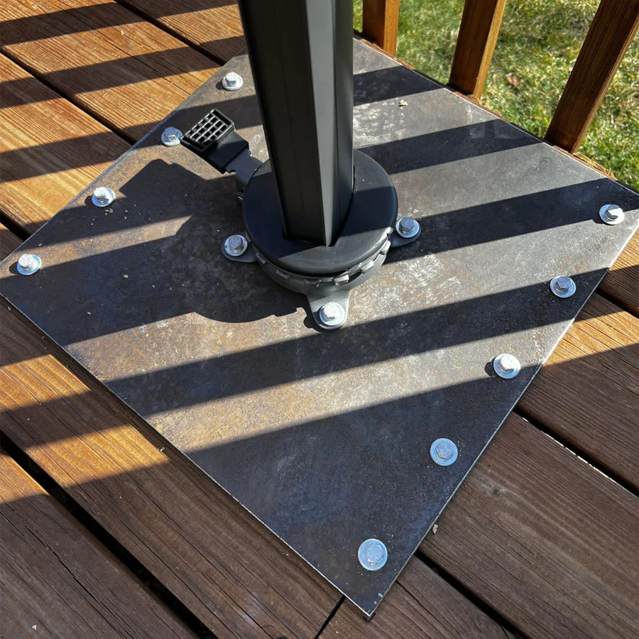 PURPLE LEAF Base per ombrellone in lamiera di ferro ZYBASE-TB