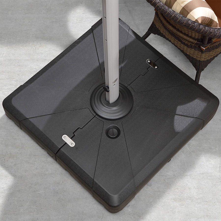 PURPLE LEAF BASE-1 supporto per ombrellone a braccio, base riempibile con acqua o sabbia, per ombrellone a braccio, base da 100 kg