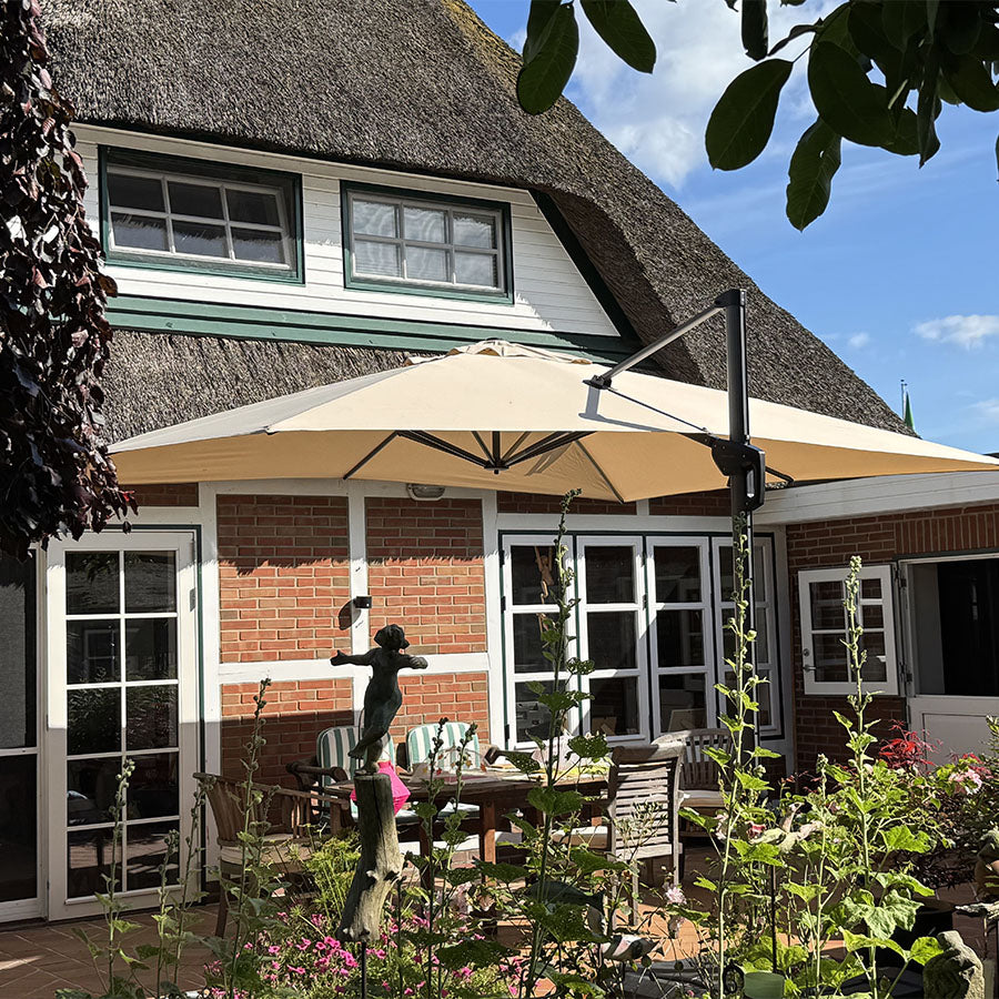 PURPLE LEAF Ombrellone da Giardino Economico Quadrato