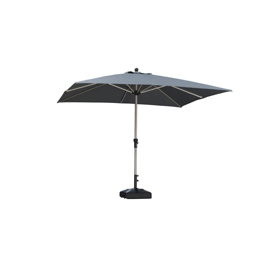 PURPLE LEAF Ombrelloni da Giardino, Ombrellone da Tavolo， Ombrellone con Montante centrale， Adatti per Giardino, Terrazza e Mercati ,Con Base