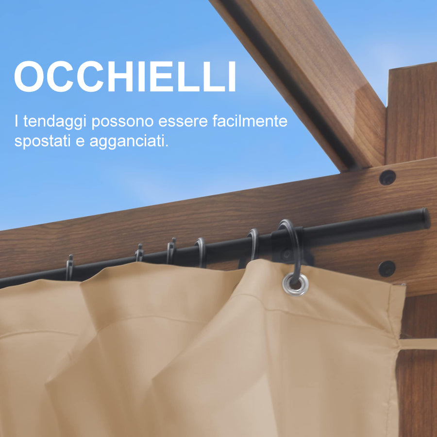 PURPLE LEAF Tende da Esterno Retrattili con Protezione UV e Privacy adatto solo per PURPLE LEAF