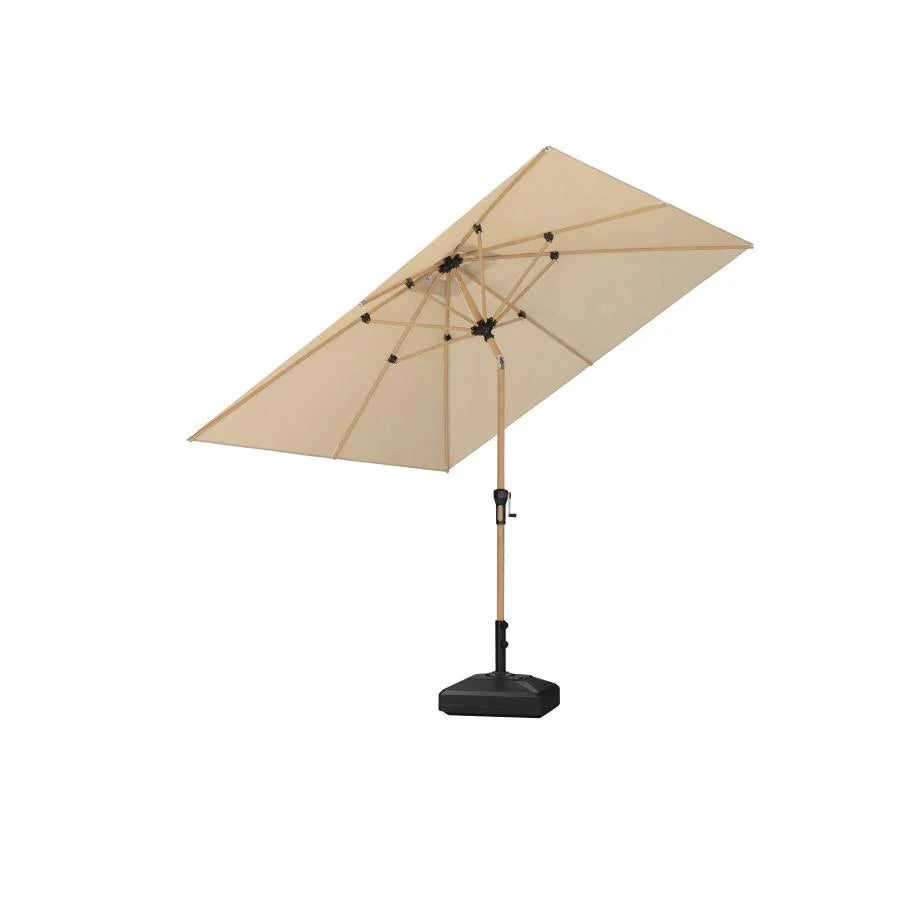 PURPLELEAF Ombrellone da Giardino Effetto Legno,Ombrellone da Esterno per Balcone,Terrazza, Patio e Giardino