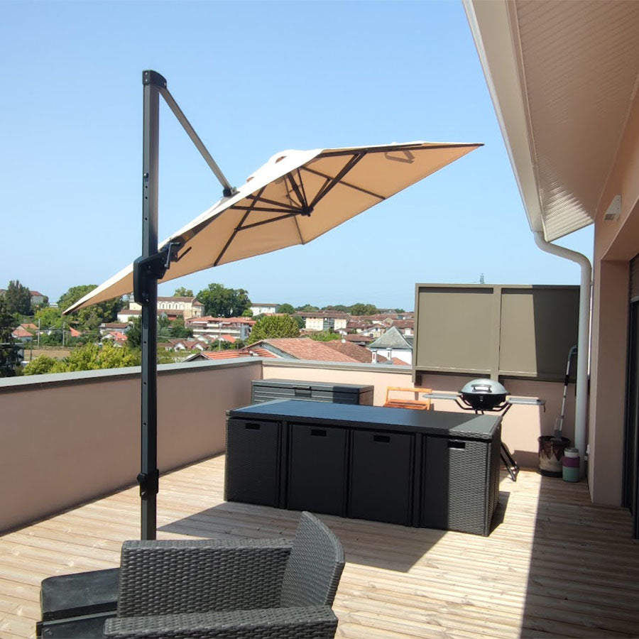 PURPLE LEAF Ombrellone da Giardino Quadrato inclinabile economico