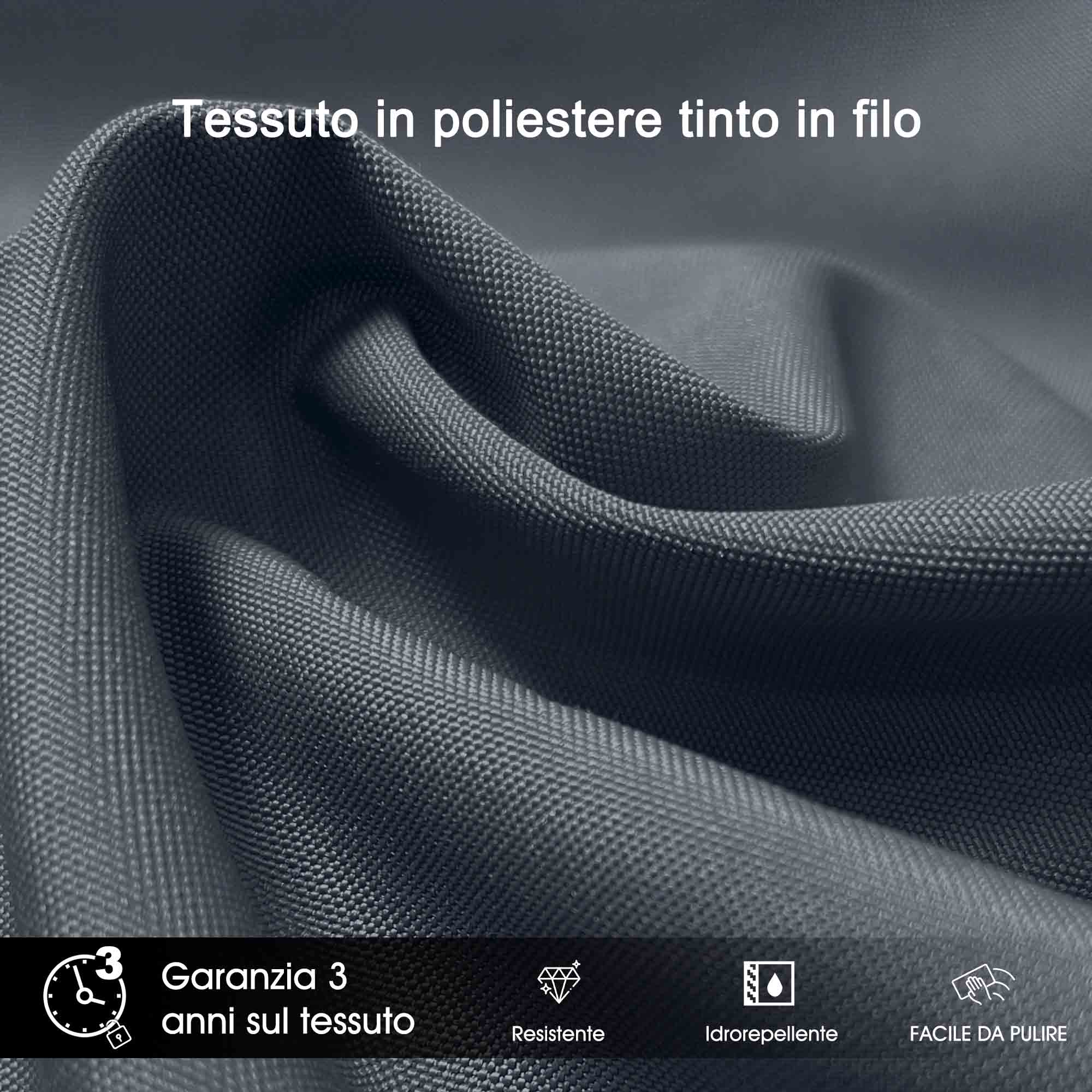 PURPLE LEAF Ombrellone Classico da Giardino Rotondo con Doppia Top e Rotazione a 360 Gradi ,con Base