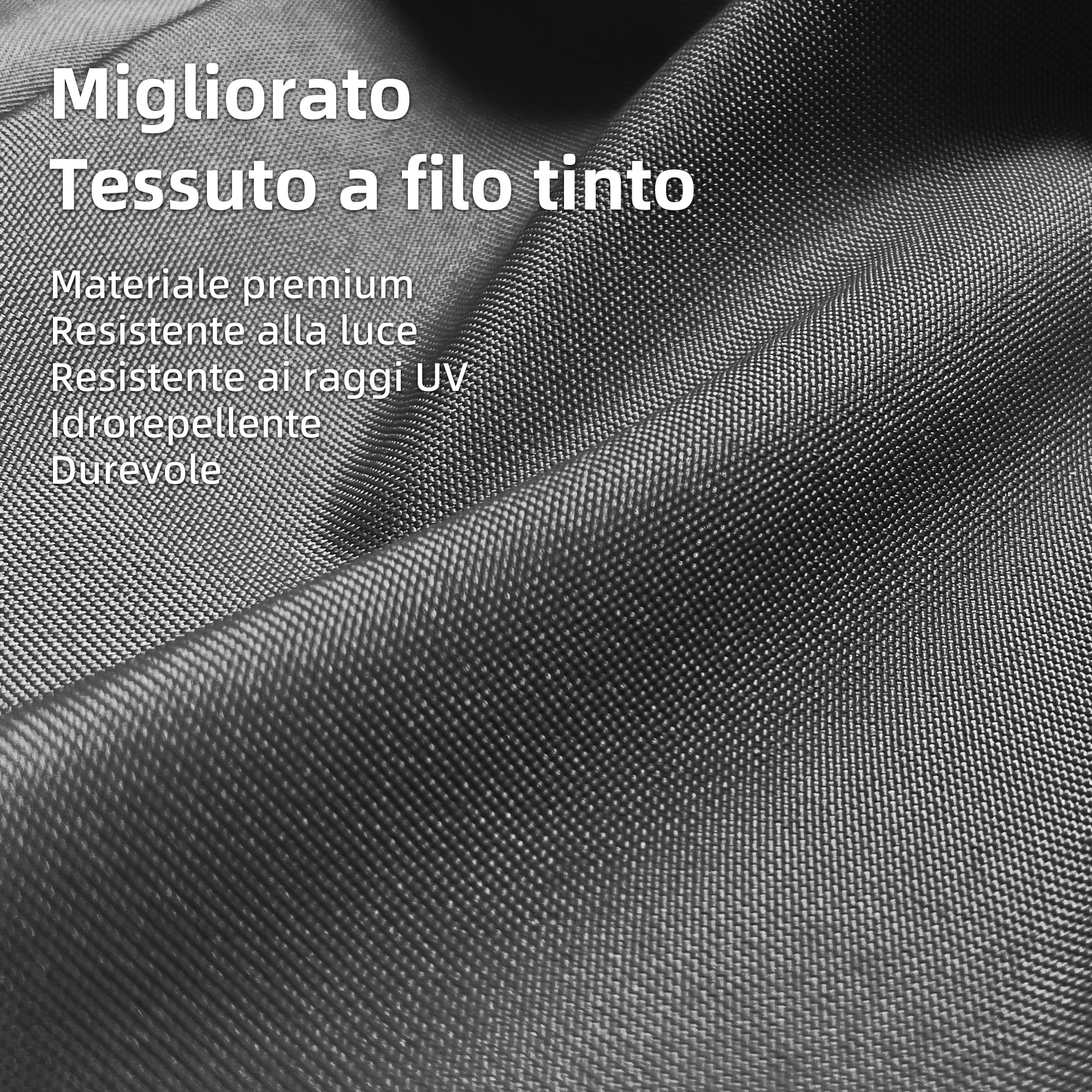 PURPLE LEAF Tessuto per pergolati retrattili Protezione UV Ricambiabile Installazione facile Compatibile solo con pergolati Purple Leaf