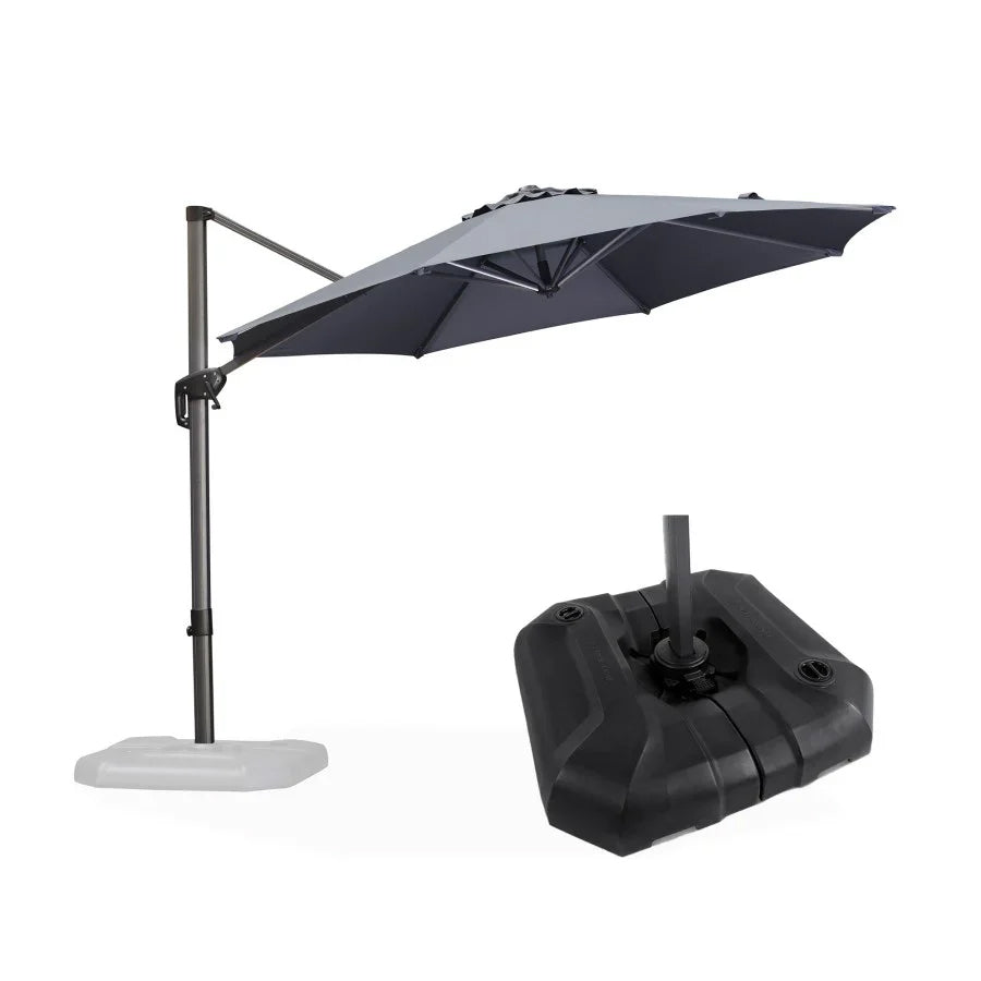 PURPLELEAF Ombrellone Rotondo da Giardino  Economy,con Base