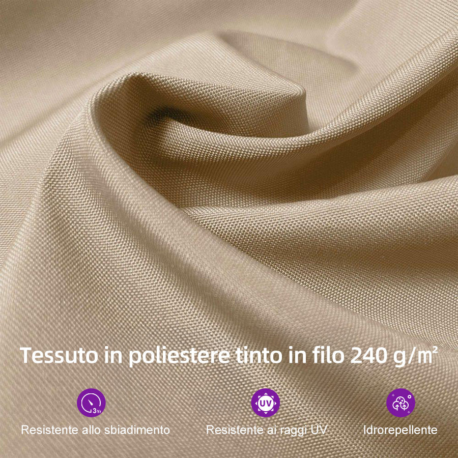 PURPLELEAF Ombrellone Rotondo da Giardino  Economy,con Base
