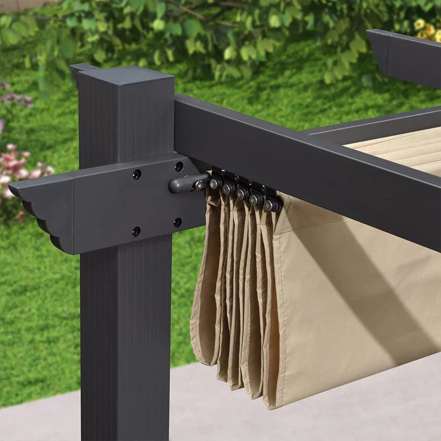 PURPLE LEAF Tessuto per pergolati retrattili Protezione UV Ricambiabile Installazione facile Compatibile solo con pergolati Purple Leaf