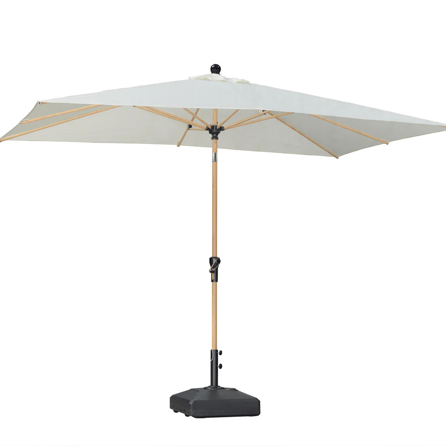 PURPLELEAF Ombrellone da Giardino Effetto Legno,Ombrellone da Esterno per Balcone,Terrazza, Patio e Giardino