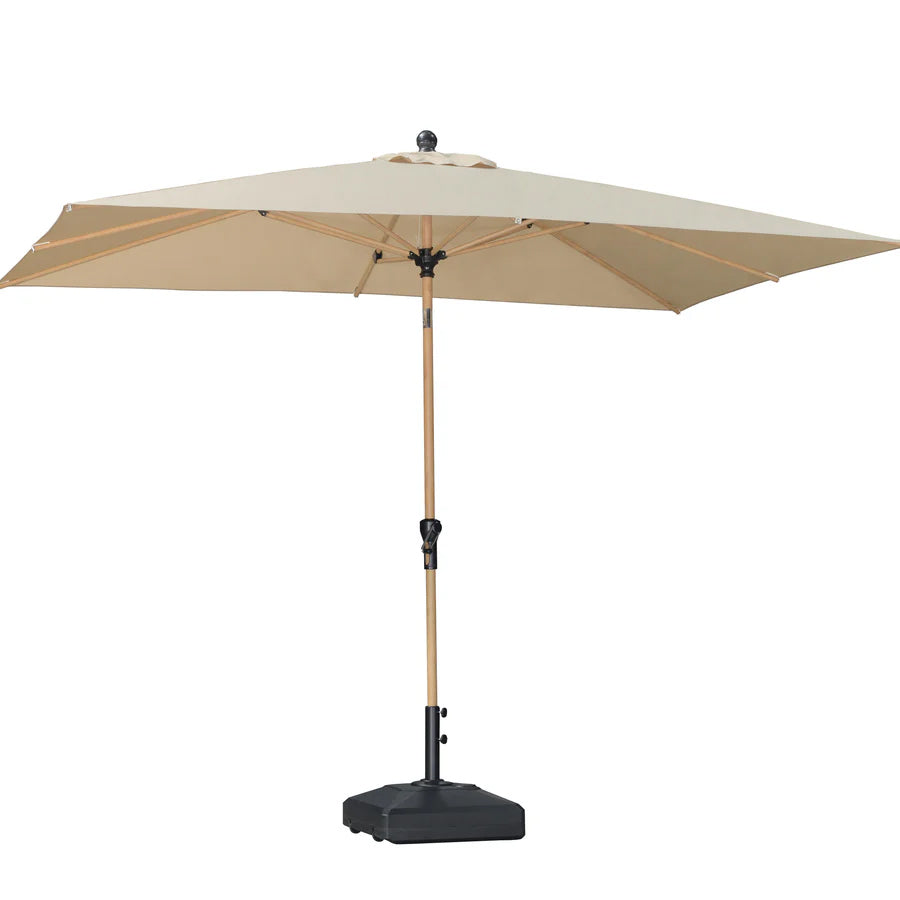 PURPLELEAF Ombrellone da Giardino Effetto Legno,Ombrellone da Esterno per Balcone,Terrazza, Patio e Giardino