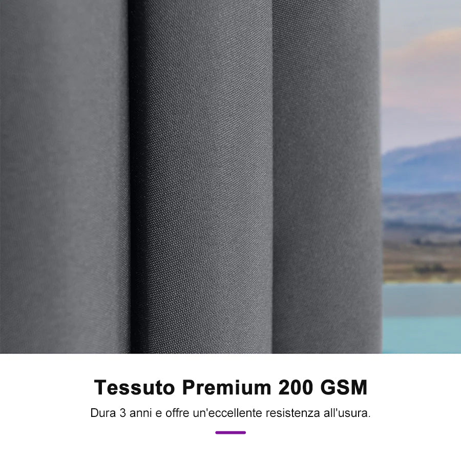 PURPLE LEAF Ombrelloni da Giardino, Ombrellone da Tavolo， Ombrellone con Montante centrale， Adatti per Giardino, Terrazza e Mercati ,Con Base