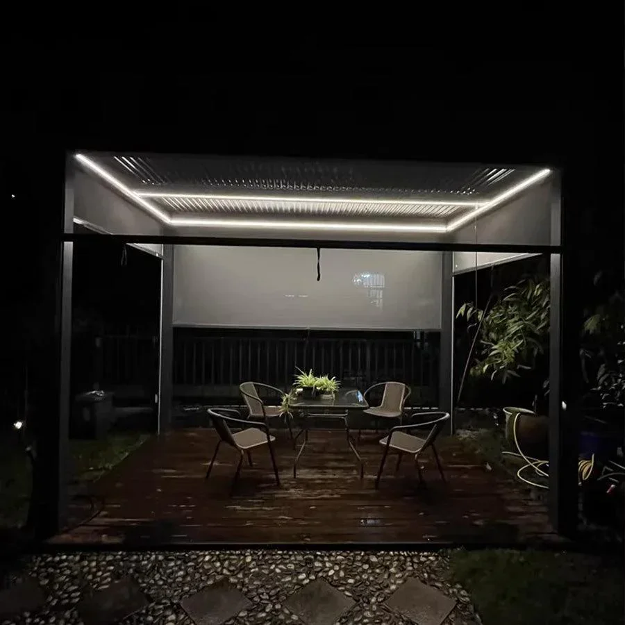 PURPLE LEAF Fascia LED Pro Luce Calda 3000K Sicurezza 24V Impermeabile con Telecomando per Pergola Bioclimatica