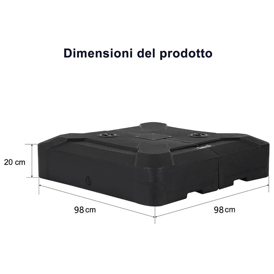 PURPLE LEAF  Ombrellone in Alluminio Rettangolare Doppio Top in colore legno，Con Base