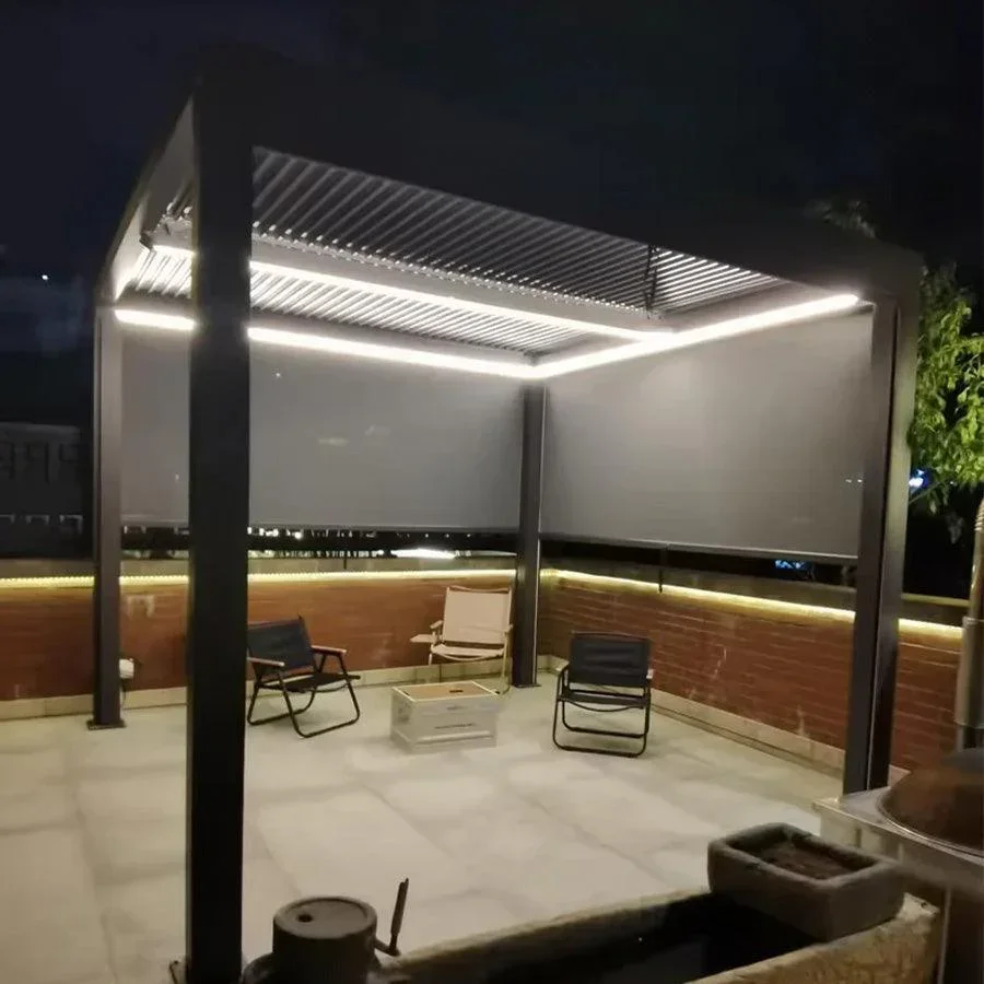 PURPLE LEAF Fascia LED Pro Luce Calda 3000K Sicurezza 24V Impermeabile con Telecomando per Pergola Bioclimatica