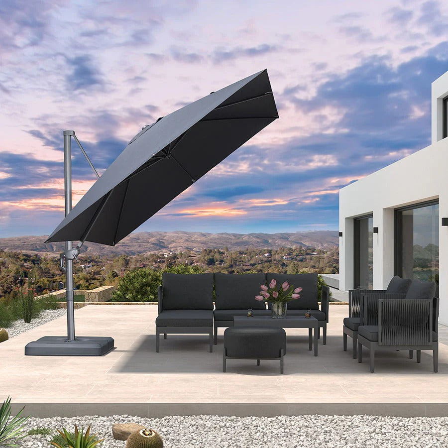 PURPLE LEAF Ombrellone da Giardino con Protezione UV per Terrazzo ed Esterni