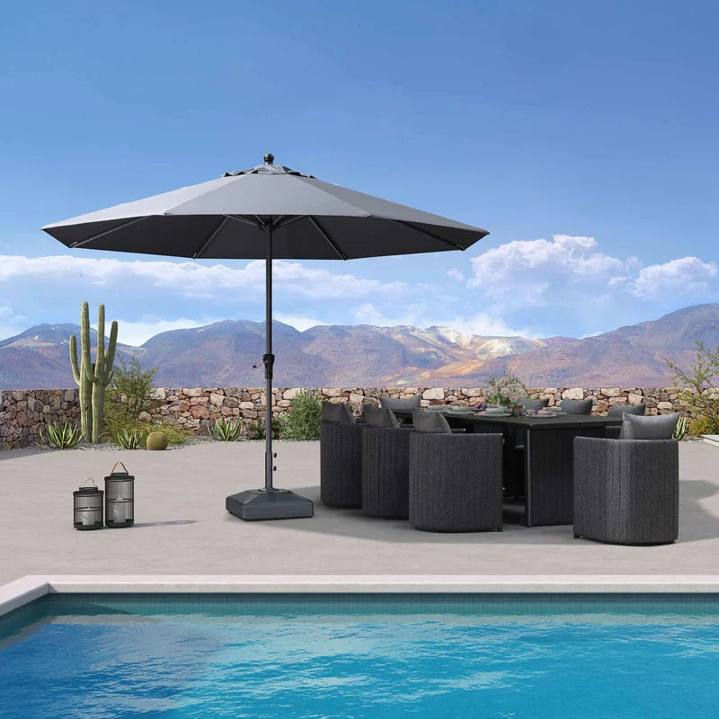 PURPLE LEAF Ombrellone in Alluminio per Giardino, Terrazza e Attività Commerciali – Robusto Ombrellone da Esterno
