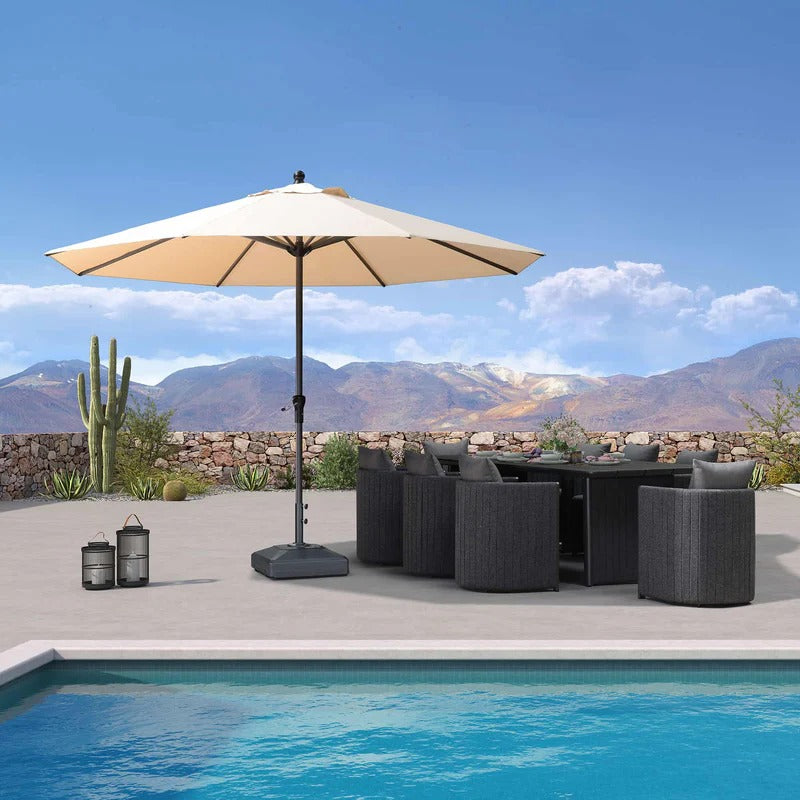 PURPLE LEAF Ombrellone in Alluminio per Giardino, Terrazza e Attività Commerciali – Robusto Ombrellone da Esterno