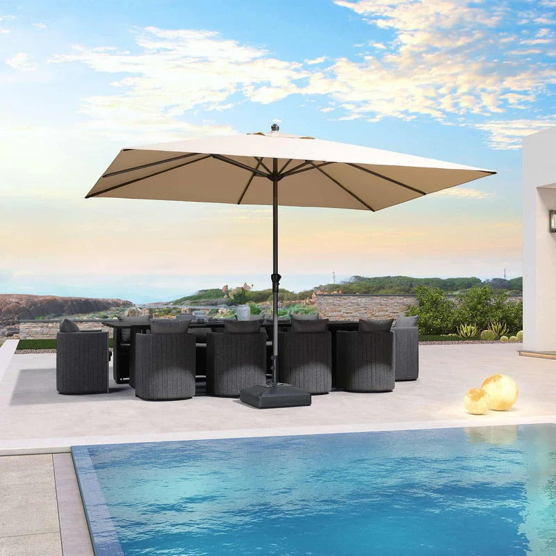 PURPLE LEAF Ombrellone in Alluminio per Giardino, Terrazza e Attività Commerciali – Robusto Ombrellone da Esterno