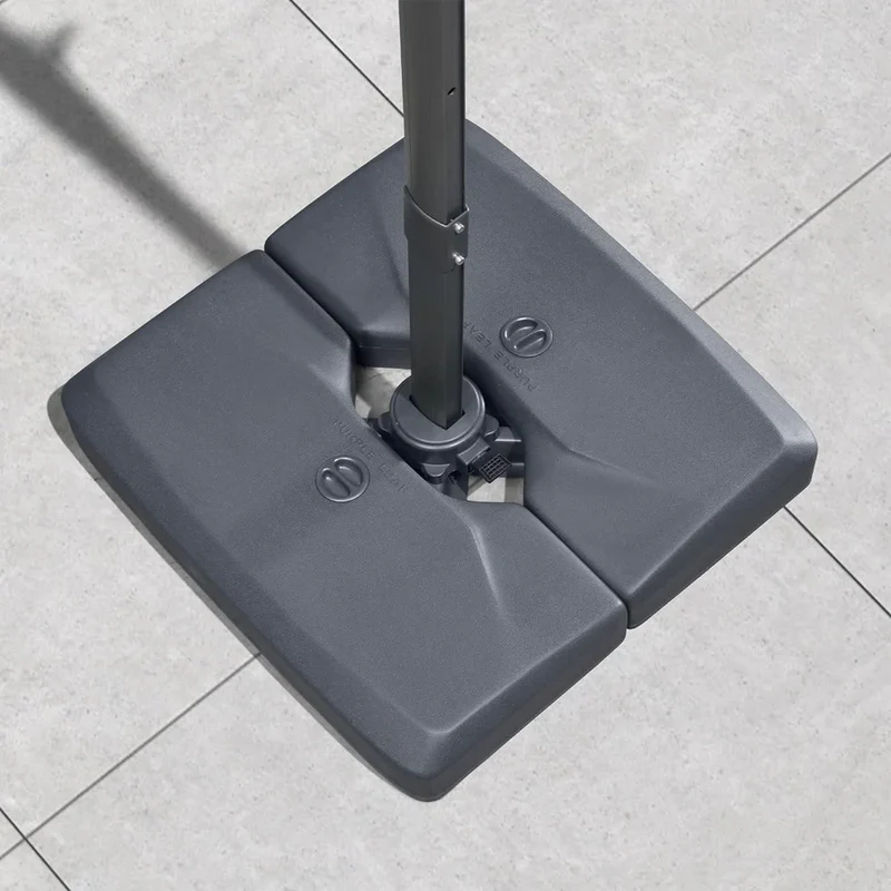PURPLE LEAF Base Grigia per Ombrellone Decentrato da Terrazza ZY05ALFGYBS-90